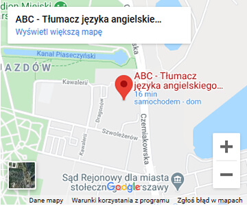 Mapa dojazdu ABC Śródmieście
